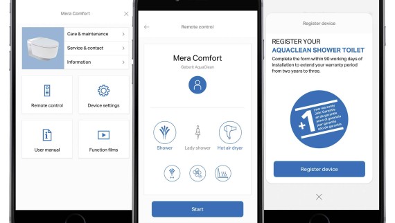 Geberit Home-appen Geberit Home-appen