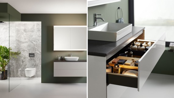Geberit ONE bathroom with organisation system. (© Geberit AS)