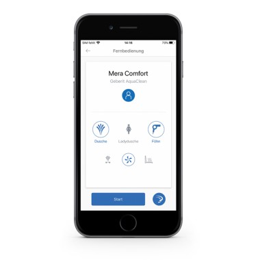 Geberit Home App for styring av dusjtoalettet