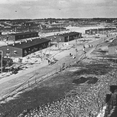 Stedet for den største danske flyktningleiren for tyske krigsfordrevne (© Blåvandshuk Local History Archive) Stedet for den største danske flyktningleiren for tyske krigsfordrevne (© Blåvandshuk Local History Archive)
