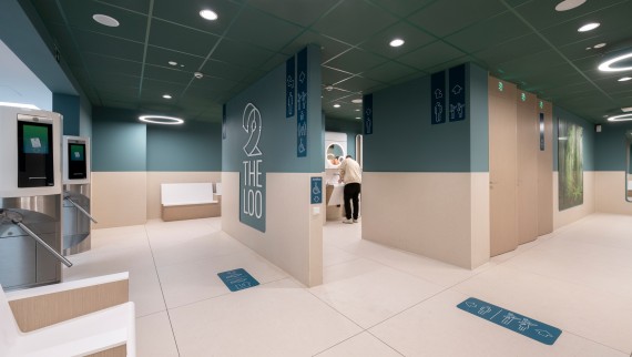 Typisk design av en 2theloo toalettsuite Typisk design av en 2theloo toalettsuite