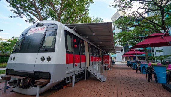 Train Pod Hotel i Singapore (© Watson Lau) Train Pod Hotel i Singapore (© Watson Lau)