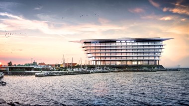 Det nye hovedkvarteret til farmasøytisk firma Ferring Pharmaceuticals i Kastrup, Danmark (©Foster&Partners)