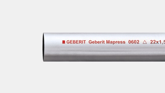 Geberit Mapress El-Forsinket Stål systemrør, utvendig sinkbelagt