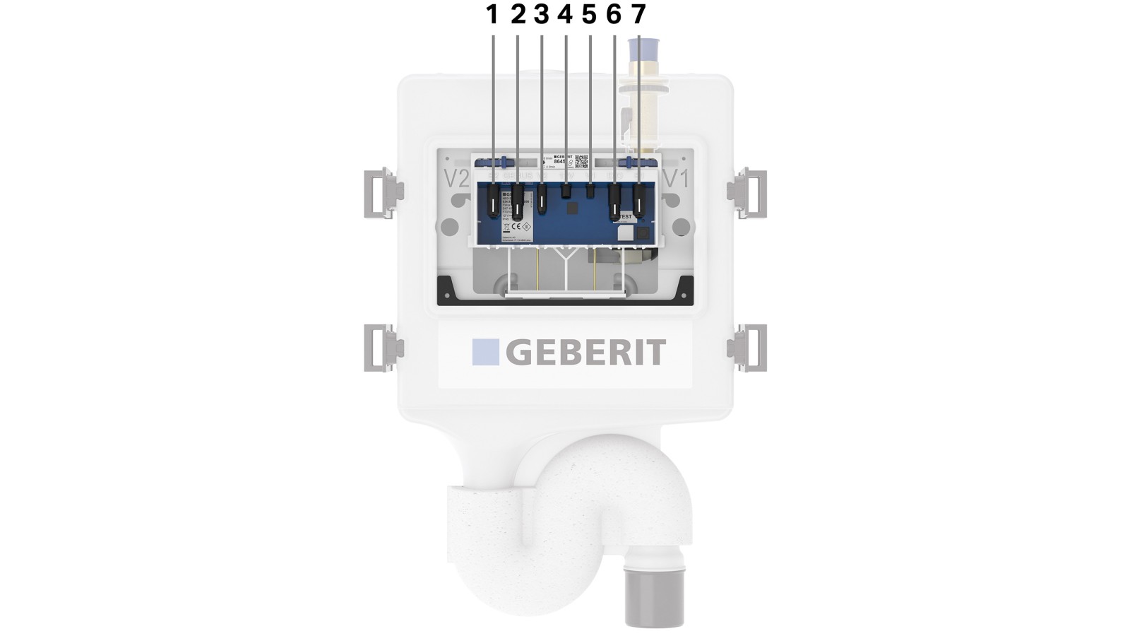 Geberit HS50 hygieneskyll-enhet (© Geberit) Geberit HS50 hygieneskyll-enhet (© Geberit)