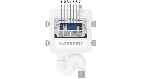 Geberit HS50 hygieneskyll-enhet (© Geberit)