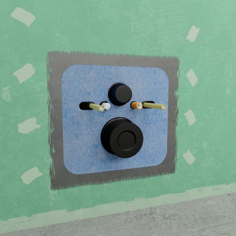 Øvre og nedre membraner er montert for å sikre vanntetthet, med alle rørtilkoblinger Øvre og nedre membraner er montert for å sikre vanntetthet, med alle rørtilkoblinger