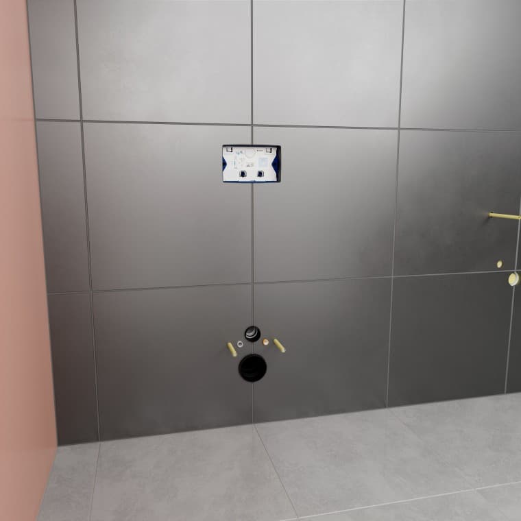 Den endelige installasjonen inkluderer integrert lekkasjedeteksjon Den endelige installasjonen inkluderer integrert lekkasjedeteksjon