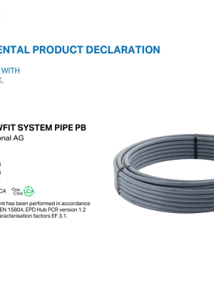 EPD — Geberit FlowFit System Pipe PB EPD — Geberit FlowFit System Pipe PB