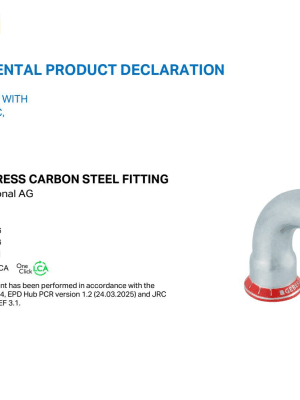 EPD — Geberit Mapress Carbon Steel Fitting EPD — Geberit Mapress Carbon Steel Fitting