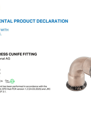EPD — Geberit Mapress Cunife Fitting EPD — Geberit Mapress Cunife Fitting