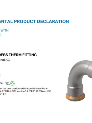 EPD — Geberit Mapress Therm Fitting EPD — Geberit Mapress Therm Fitting