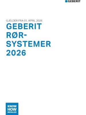 Geberit rørsystemer 2026 Geberit rørsystemer 2026