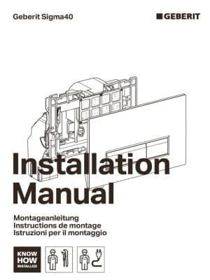 Monteringsveiledning Geberit Sigma40 betjeningsplate Monteringsveiledning Geberit Sigma40 betjeningsplate