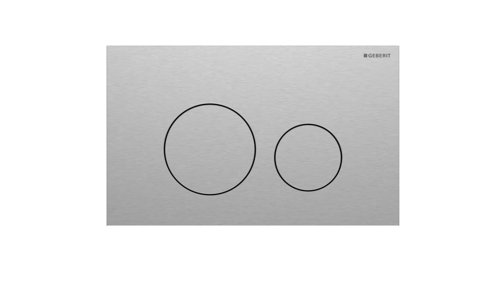 Geberit Sigma40 rund, rustfritt stål Geberit Sigma40 rund, rustfritt stål
