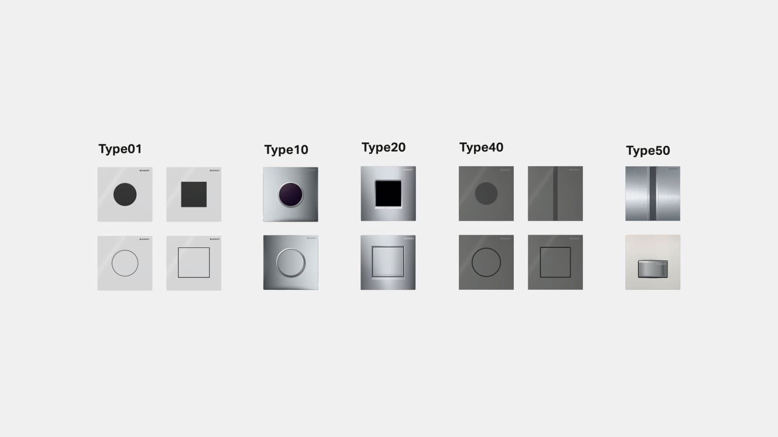 Overview Geberit urinalplater Overview Geberit urinalplater