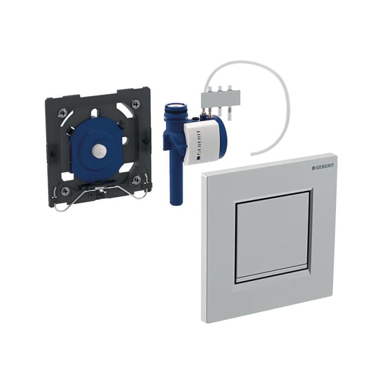 Urinalstyring med pneumatisk spyleaktivering Urinalstyring med pneumatisk spyleaktivering