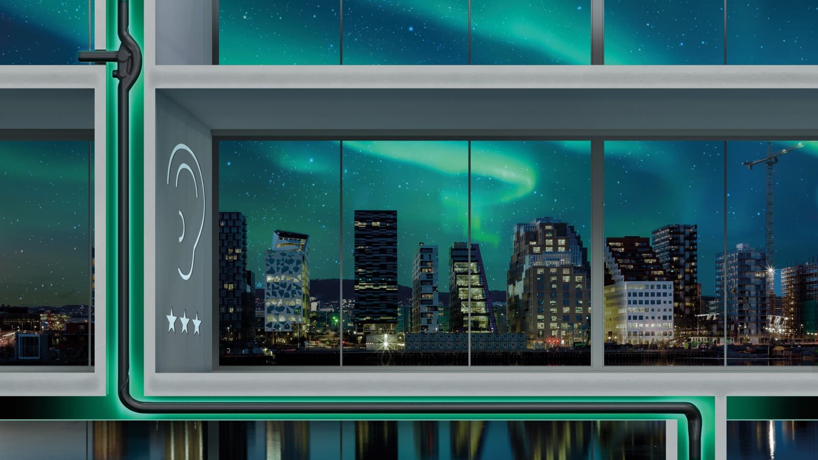 Geberit Silent-db20 SuperTube for høyhus med stor avløpskapasitet og strenge krav til lydisolasjon Geberit Silent-db20 SuperTube for høyhus med stor avløpskapasitet og strenge krav til lydisolasjon