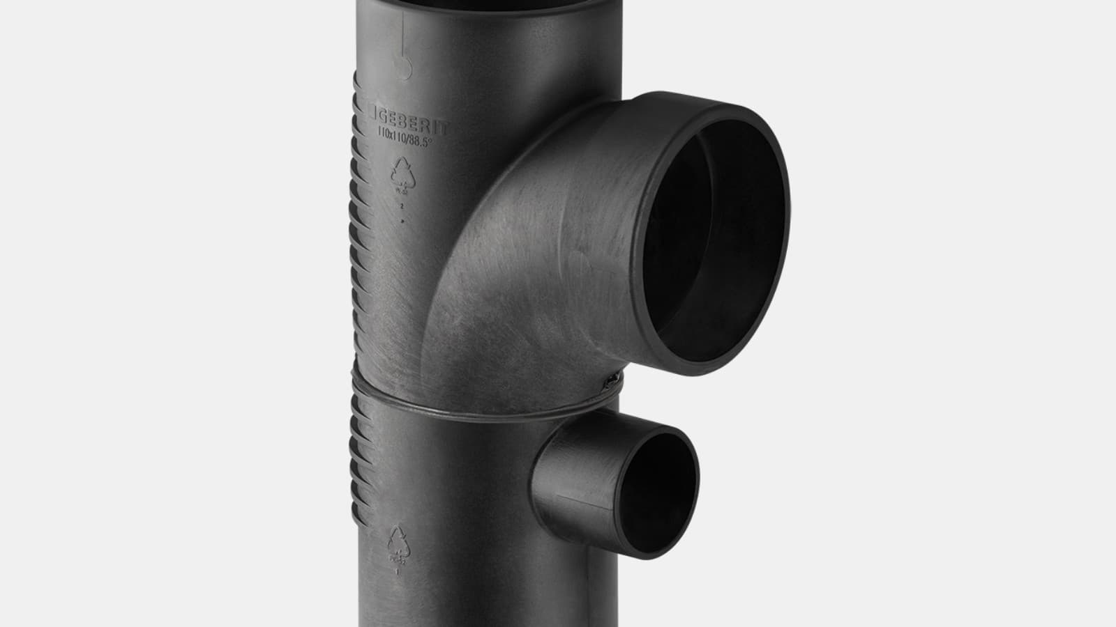 Geberit Silent-db20 kombigrenrør 88,5° Geberit Silent-db20 kombigrenrør 88,5°