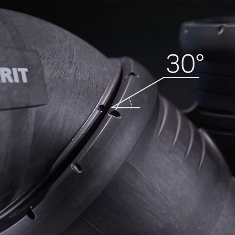 Nøyaktig med 30°-markeringene Nøyaktig med 30°-markeringene