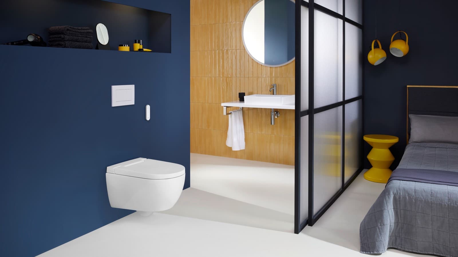Geberit AquaClean Alba med Sigma30 betjeningsplate Geberit AquaClean Alba med Sigma30 betjeningsplate