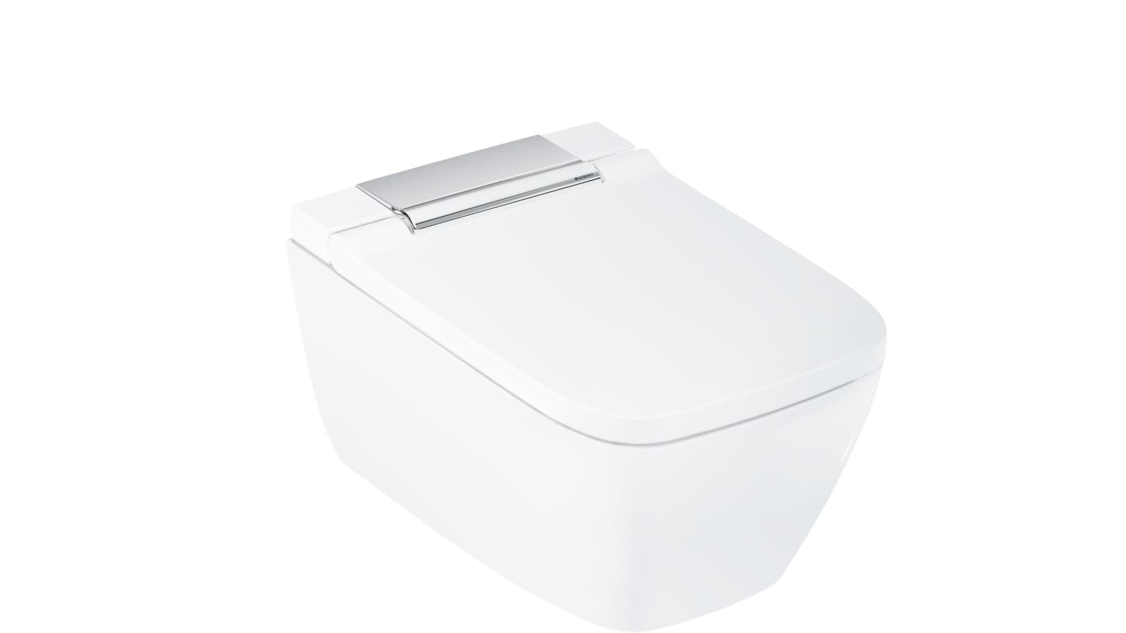 AquaClean Sela Square, med glanset krom designerdeksel AquaClean Sela Square, med glanset krom designerdeksel