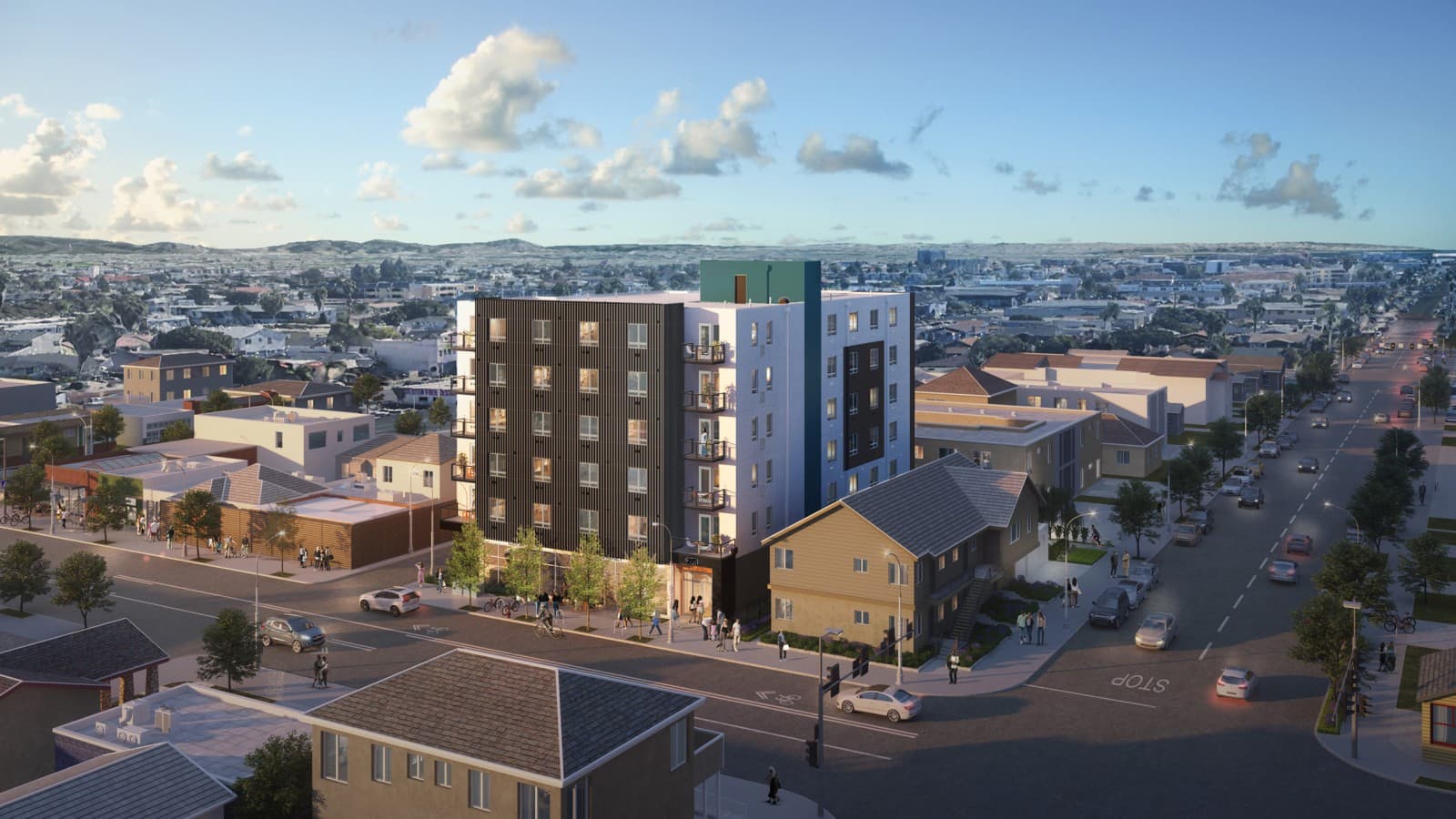 Visualisering av et prefabrikkert byggeprosjekt i USA. (© Geberit) Visualisering av et prefabrikkert byggeprosjekt i USA. (© Geberit)