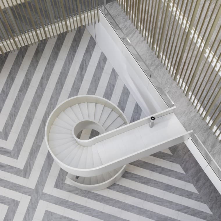 Det sentrale atriet fungerer ikke bare som et møtested, men også som et nøkkelelement i ventilasjonssystemet. Det sentrale atriet fungerer ikke bare som et møtested, men også som et nøkkelelement i ventilasjonssystemet.