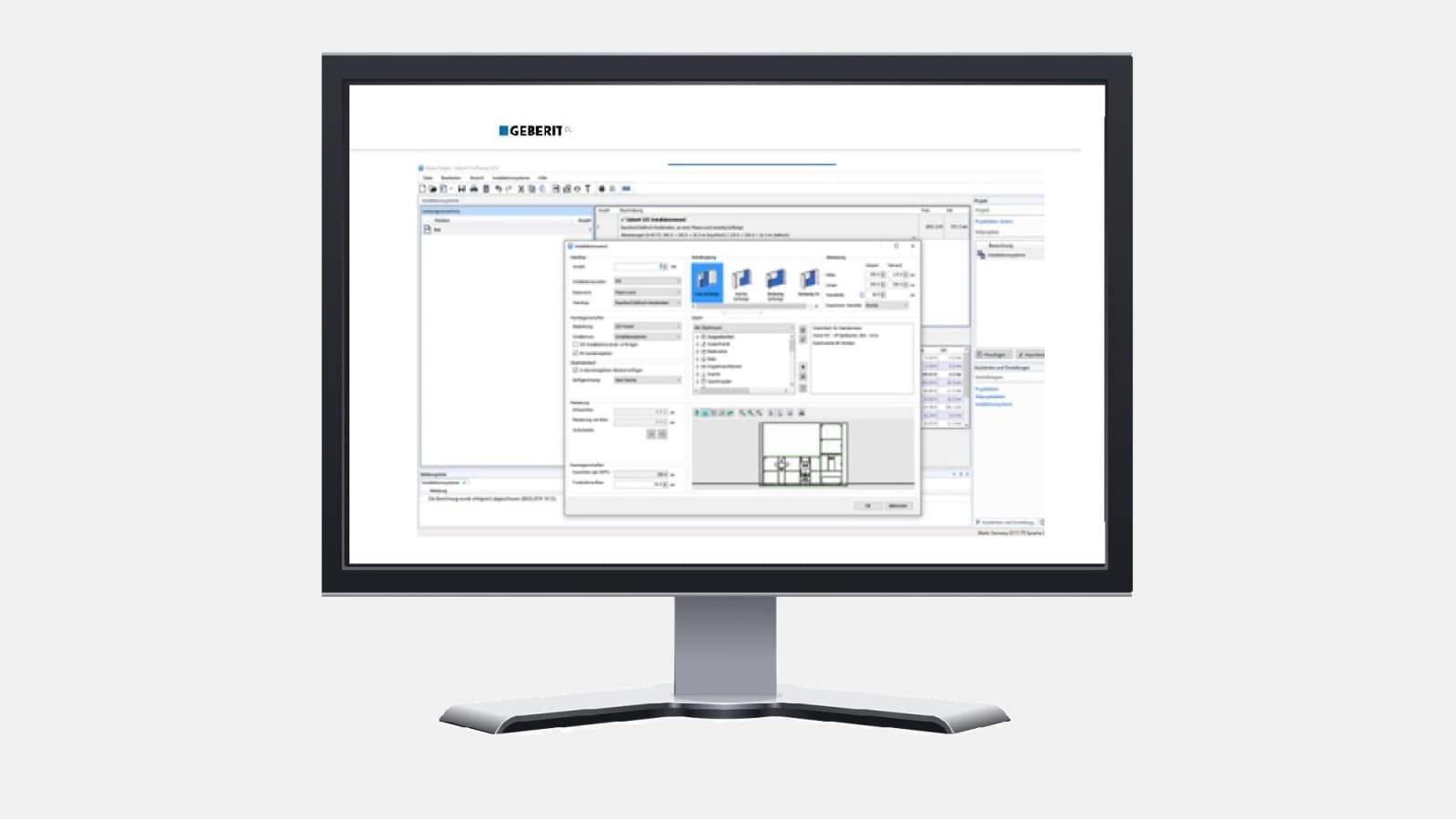 Geberit tilbyr et bredt utvalg av digitale planleggingsverktøy for profesjonelle, som Geberit ProPlanner Geberit tilbyr et bredt utvalg av digitale planleggingsverktøy for profesjonelle, som Geberit ProPlanner