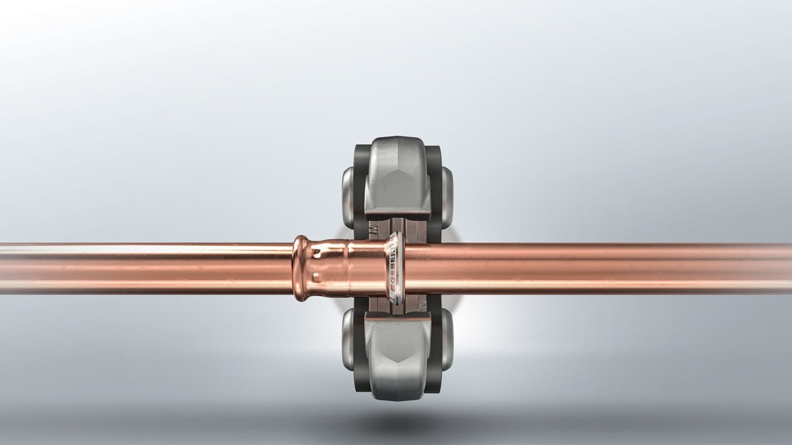 Geberit Mapress Kobber fitting med hvite pressindikatorer Geberit Mapress Kobber fitting med hvite pressindikatorer