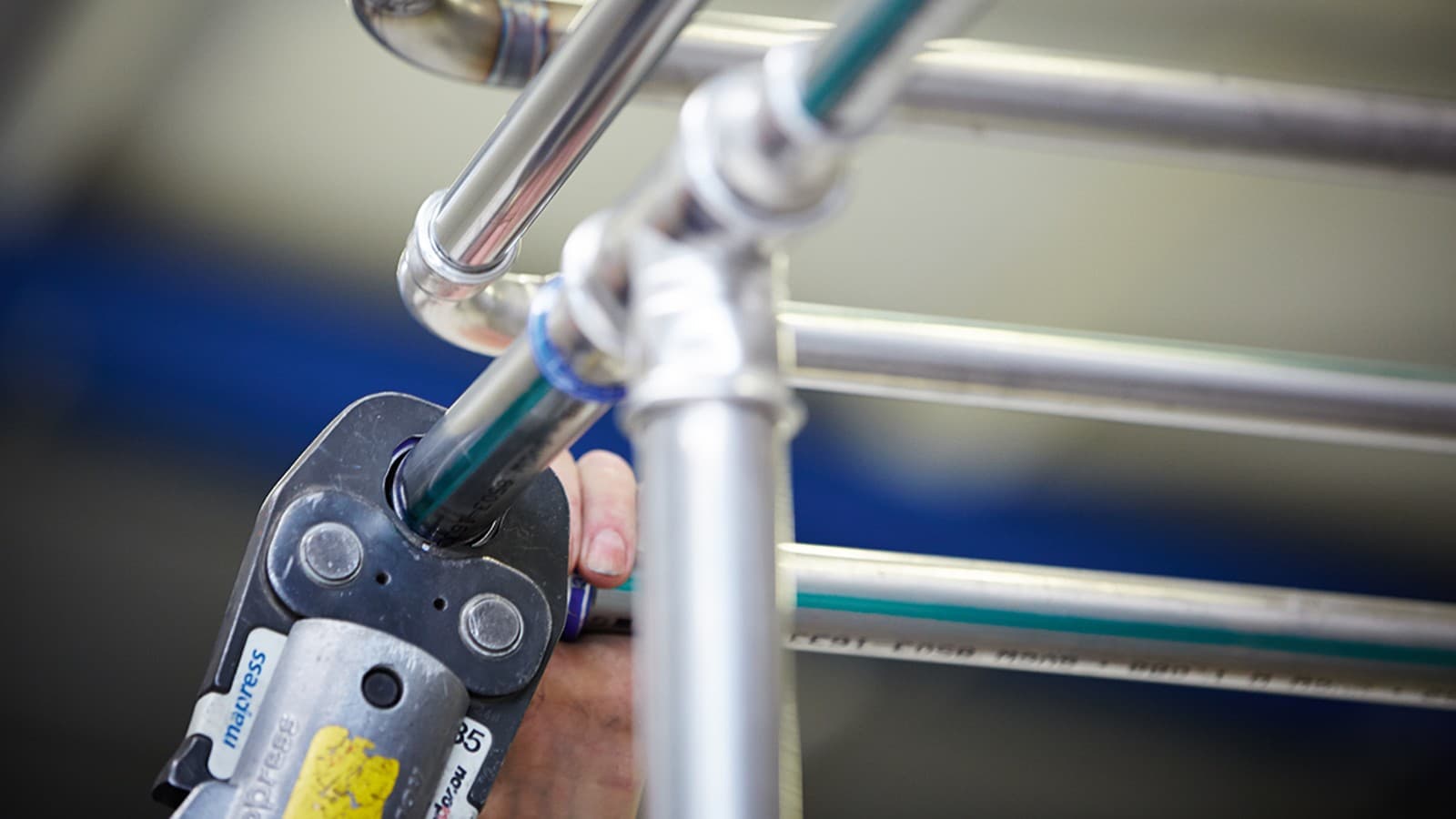 Geberit Mapress Syrefast Stål i et bryggeri Geberit Mapress Syrefast Stål i et bryggeri