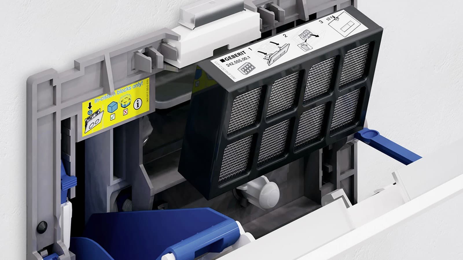 Geberit DuoFresh, Modell vor 2019 Geberit DuoFresh, Modell vor 2019